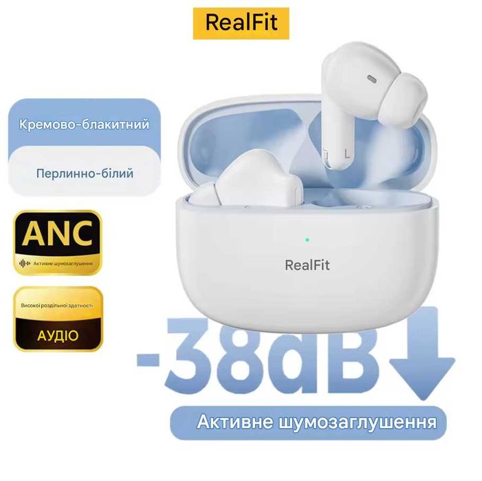 АКЦІЯ‼️ Навушники Realfit F3 TWS бездротові Bluetooth