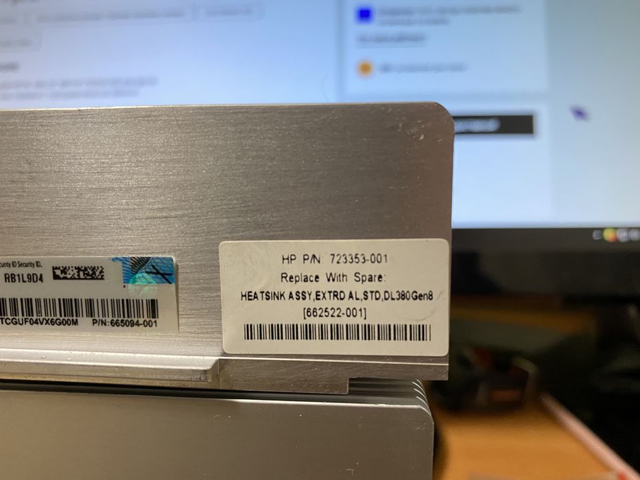 Радиатор hp 753353-001 для серверов hp proliant dl 380 360 gen 8