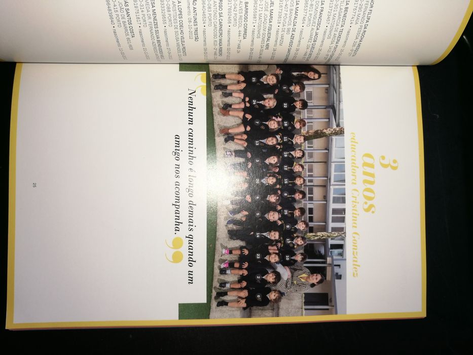 Anuário 2015/2016 Colégio do Rosário todas as turmas em estado de novo