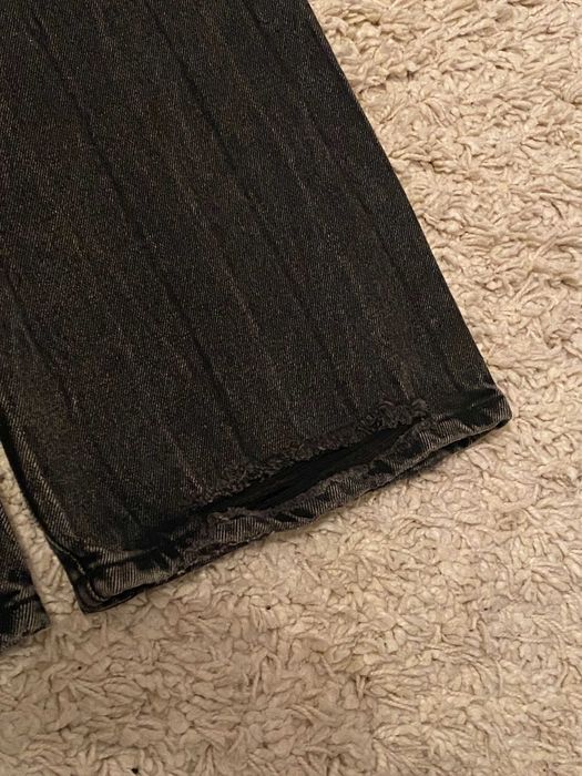 Джинси flared BALENCIAGA lost tape faded jeans клеш кльош джинсы чорні