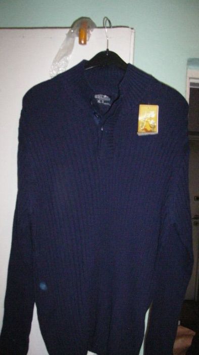 męski sweter w kolorze granatowym roz. L