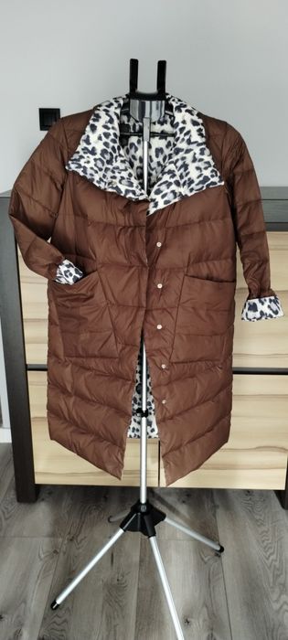 Płaszcz puch naturalny M