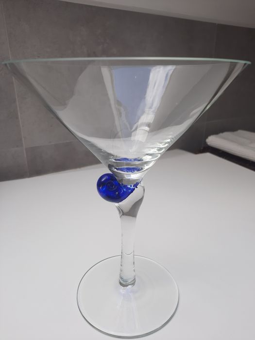 Szklany kielich XXL, misa,paterka. Leonardo