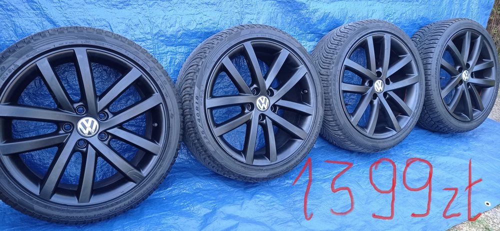 Felgi Koła Aluminiowe 225/40/R18 CONTINENTAL 8mm 5x112 VW AUDI SEAT