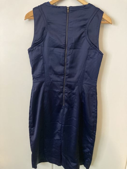 Vestido acetinado azul