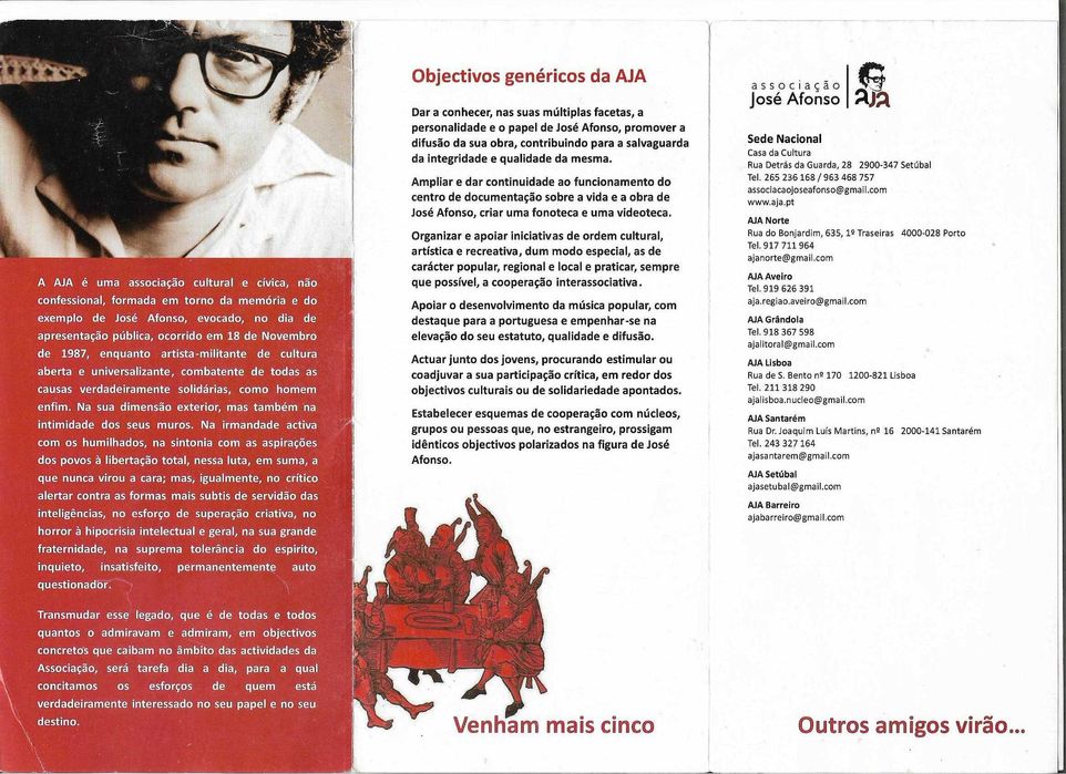 Associação José Afonso	- - - - -	Folheto