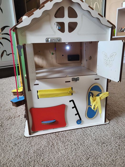 Бізікуб/Бізіборд GoodPlay 35х35х50 великий будинок