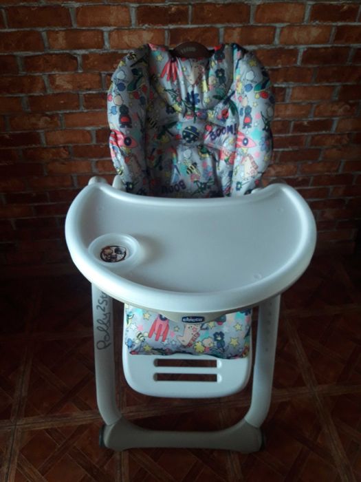 Стільчик для годування Polly 2 Start, 4-х колісний