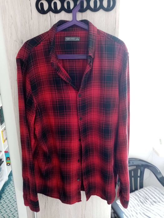 Męska Koszula w kratkę