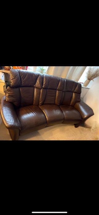 Sofa skórzana trzy osobowa