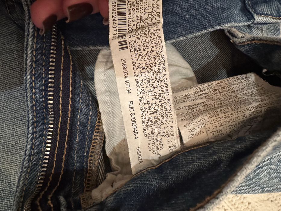 Джинсы wide leg zara, twice