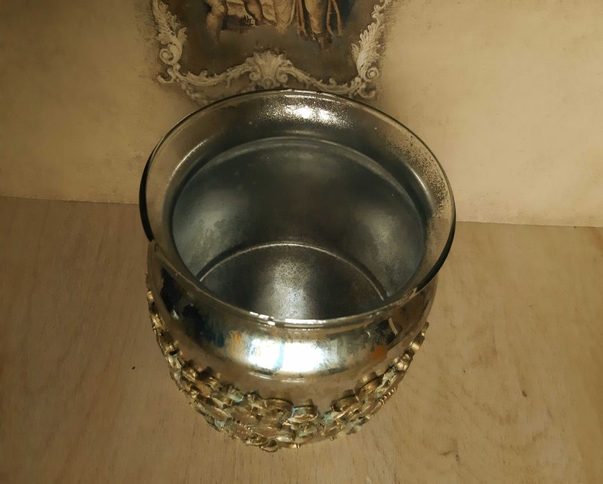 Ваза скляна для  різдва новорічна прикраса подарунок