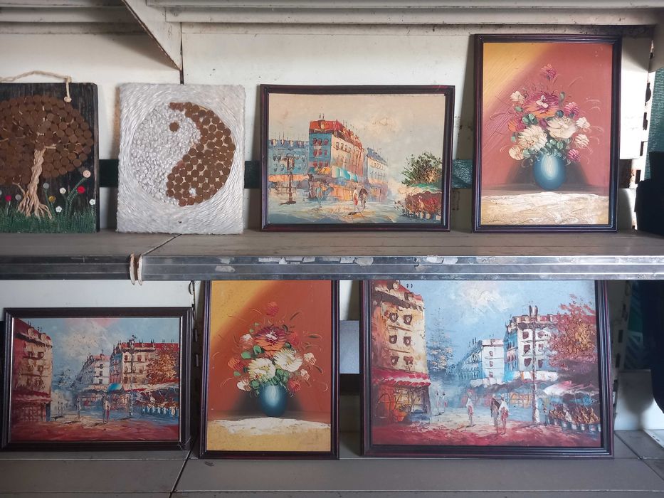 Lote de pinturas e quadros, preço cada