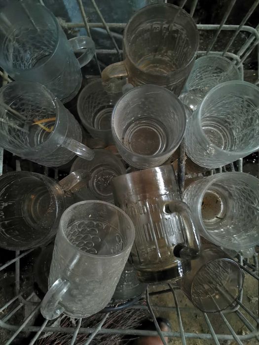 Kufle szklane 0,5l PRL nowe