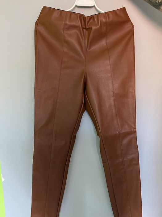 Spodnie skórzane H&M