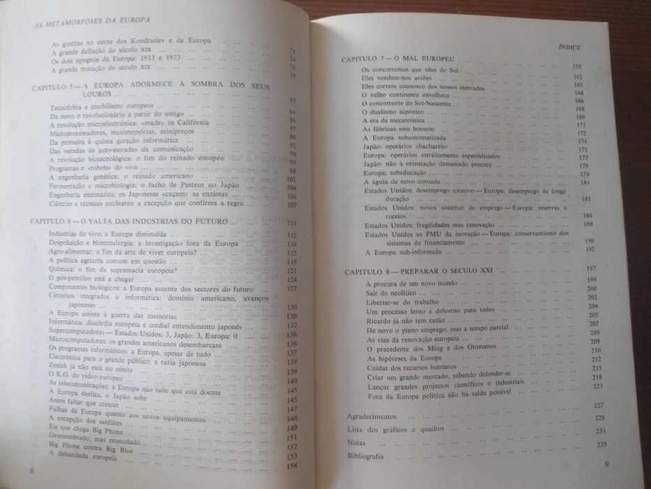 As Metamorfoses da Europa (1769.-2001) por Michel Richonnier