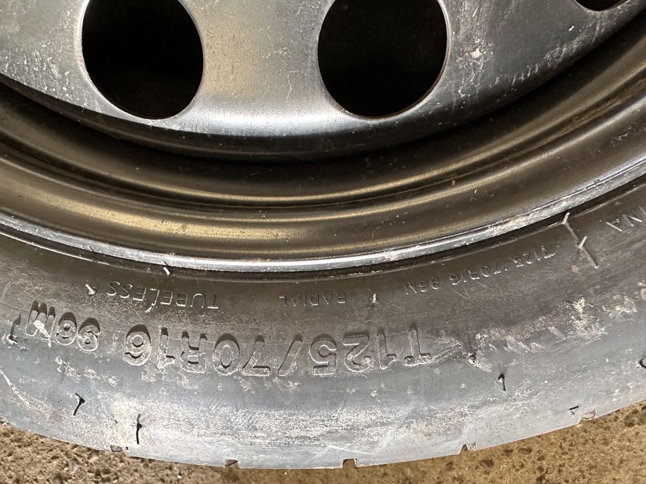 Koło dojazdowe 5x112 125/70/16  vw audi seat skoda