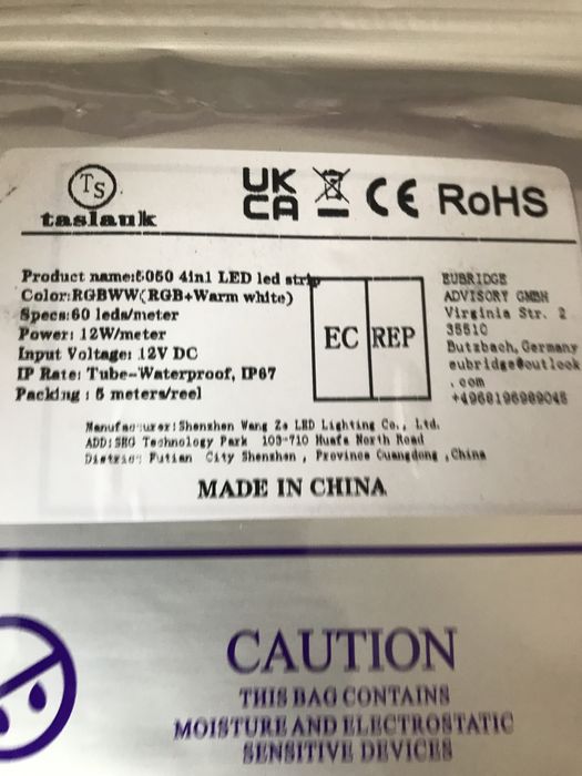 Лед стрічка RGBWW IP76