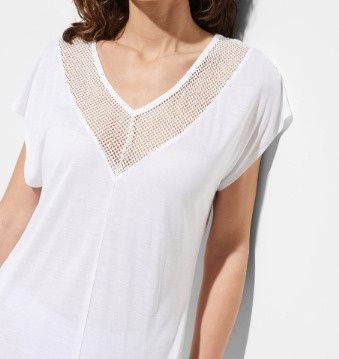 B.P.C sukienka plażowa z koronką i frędzlami r.48