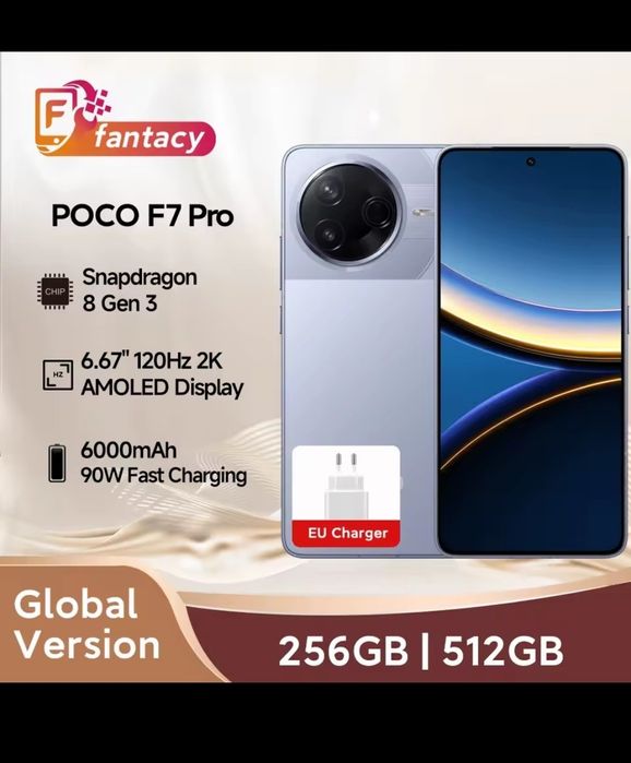 Xiaomi Poco F7 Pro 512 Gb/Snapdragon 8 gen3/6.7' 2K Flow Amoled