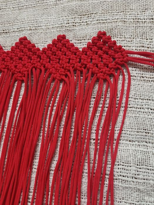 Припинда пояс з макраме