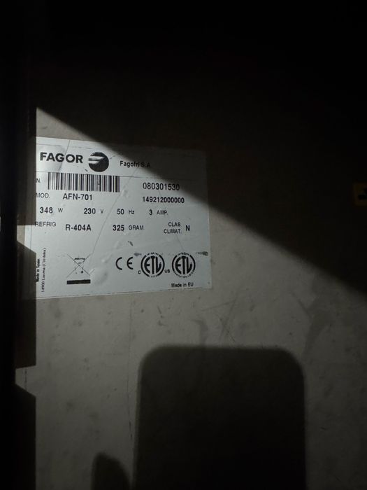 Congelador inox fagor vertical