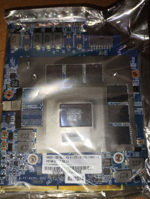 Nvidia Geforce RTX 3060 6gb MXM3 топ видеокарта clevo sager