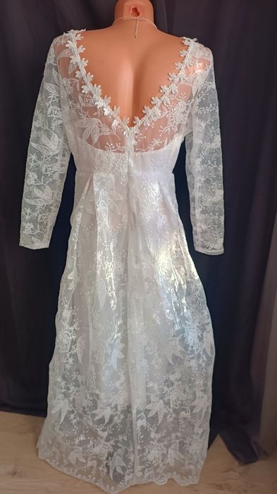 Nowa Suknia Ślubna Glamour Koronkowa Plus Size