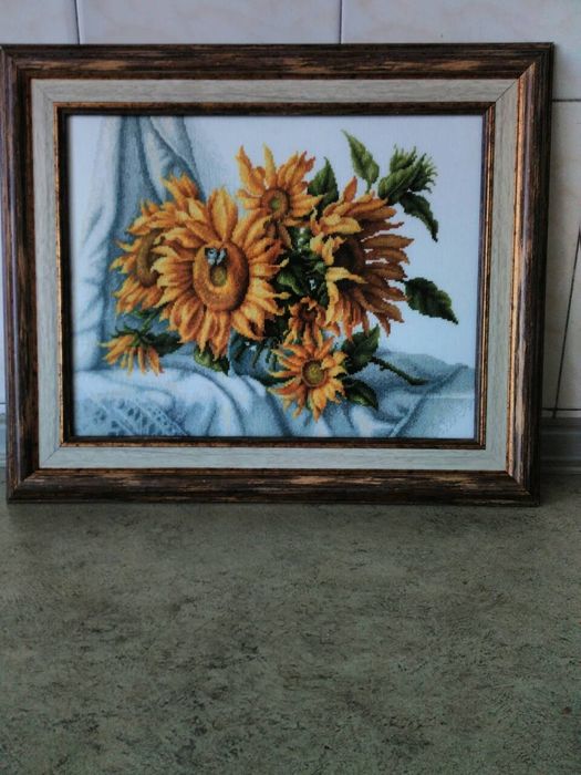 Подсолнухи вышивка крест