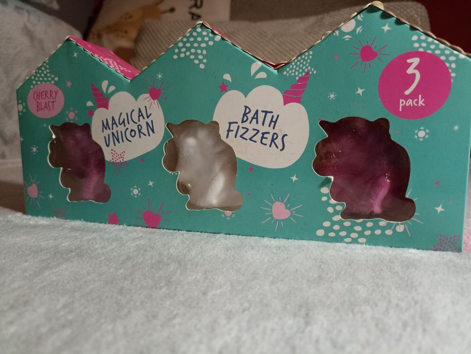 Musujące kule do kąpieli, jednorożce. Cherry Blast. Bath Fizzers