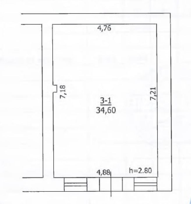 Продаж приміщення на 34,6 м² м. Богуслав, вул Шевченка, 31