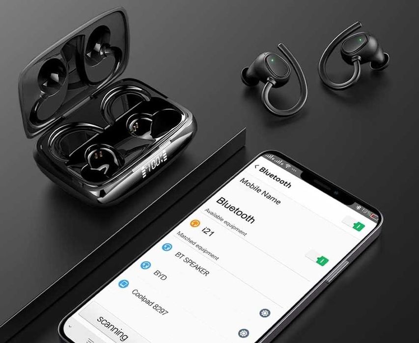 Drsaec i21 bezprzewodowe słuchawki bluetooth 5.3 sportowe 48h IPX7