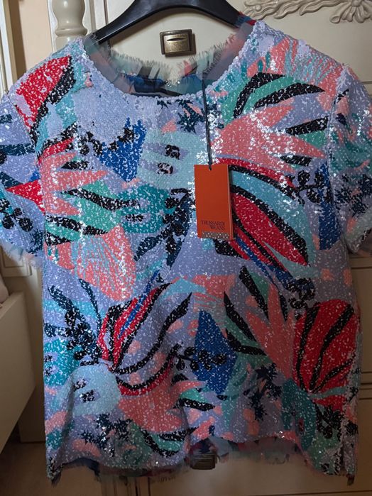 Кофта Trussardi оригинал с голограммой , размер М