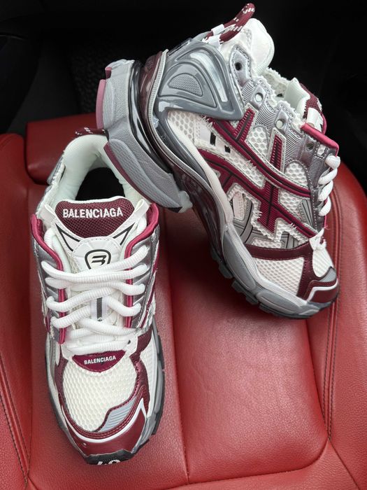 (БЕЗ ПЕРЕДОПЛАТИ) Balenciaga Runner Red White баленсіага ранер червоні