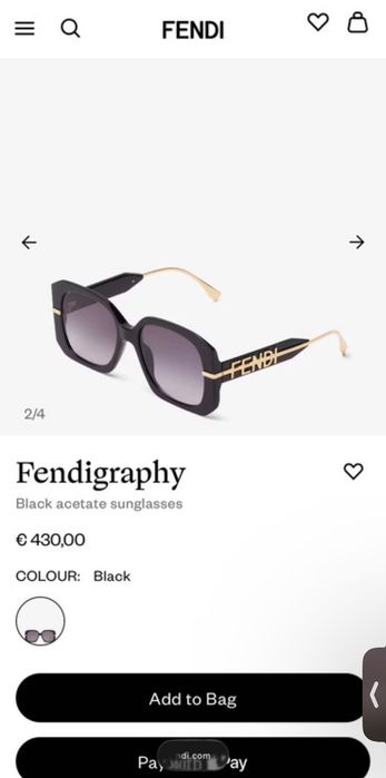 Óculos da de luxo da Fendi