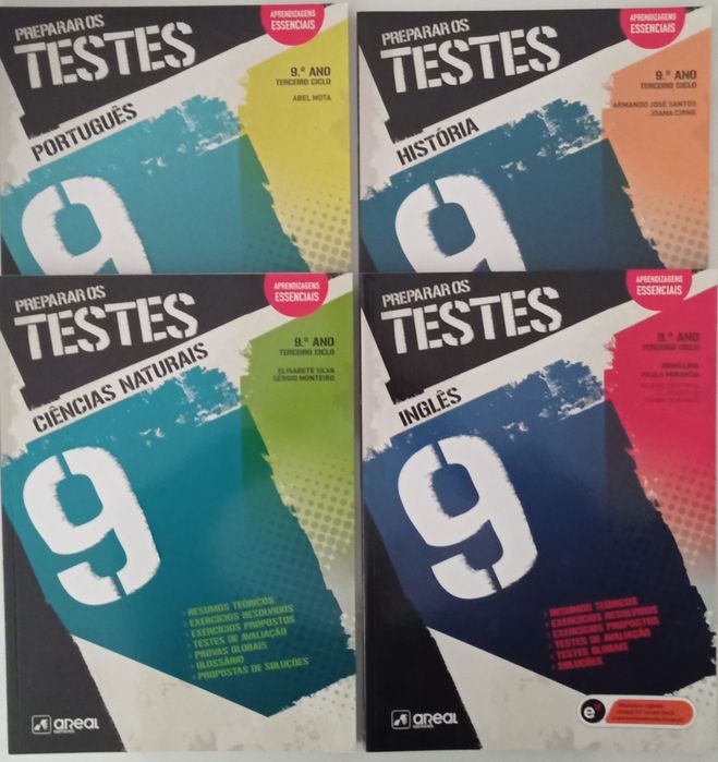 Preparar testes - 9 ano (Português/Inglês/C.Naturais/História/F.Quimic
