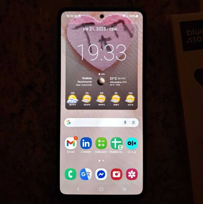 Samsung A52s + szkła i etui.