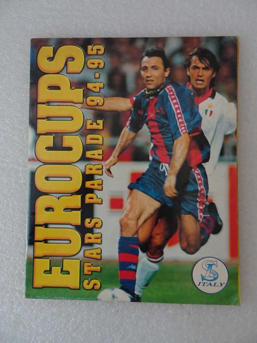 Caderneta de cromos de futebol Eurocups Stars Parade 94-95 (faltam 6)