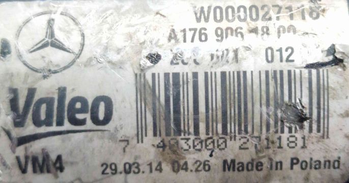 Motor Limpa Vidros Frente MERCEDES-BENZ A-CLASS (W176) ano 2015
