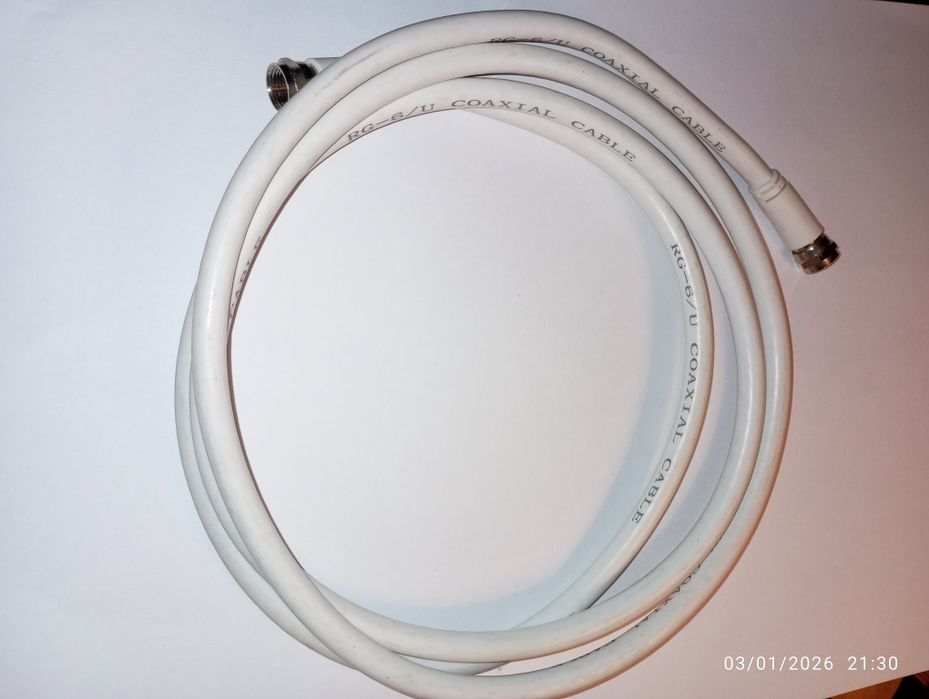 Cabo coaxial RG-6/U - 1,5m