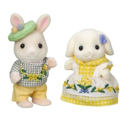 Sylvanian families Mimosa Emroidery Best Friends Pair rabbits / Мімоза