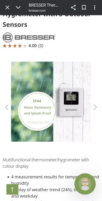 Weather station Bresser Quadro NLX with 3 outdoor sensors with guarant64750940973825122