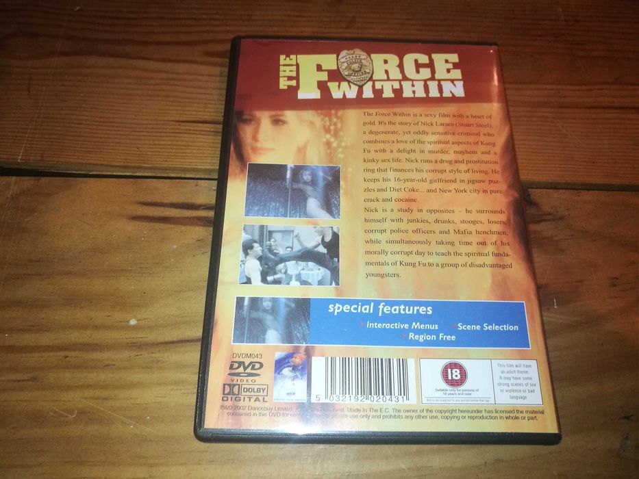 THE FORCE WITHIN DVD (áudio Inglês - sem legendagem)