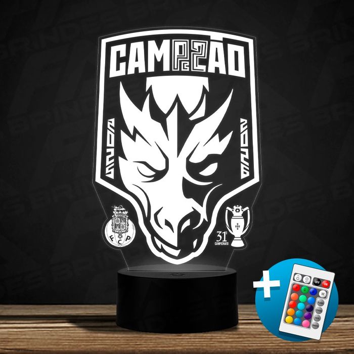 Candeeiro LED FC Porto Campeão 25/26