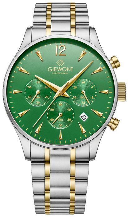 Zegarek Męski Giewont Chronograph Sapphire Zielony GW6310-B6