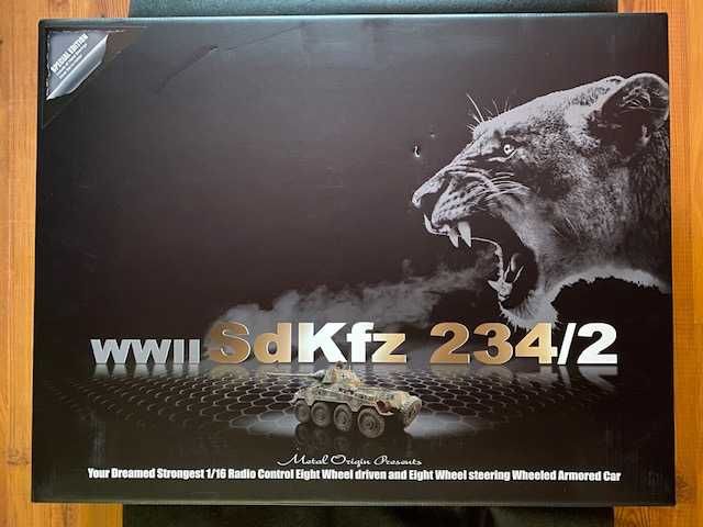 Puma 1/16 SdKfz 234/2 rc z dodatkami i Elmodem.