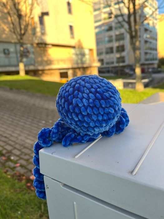 Polvo de peluche em crochet