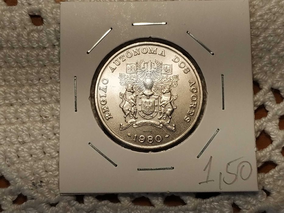 Portugal - 1980 Azores 25 Escudos Coin