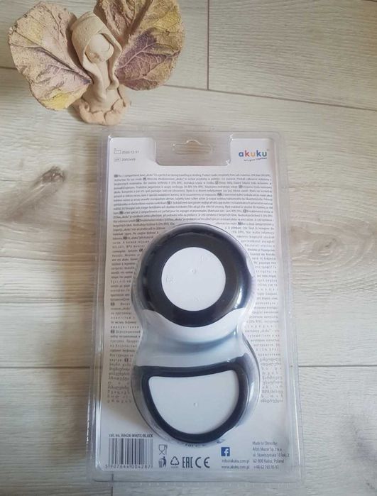 AKUKU miseczka dwukomorowa z łyżeczką talerzyk