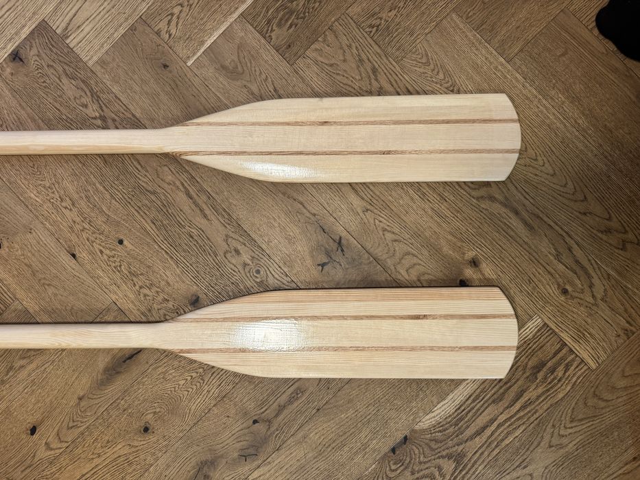 Drewniane wiosła 2 szt szalupowe do łodzi łódki  220cm 240cm